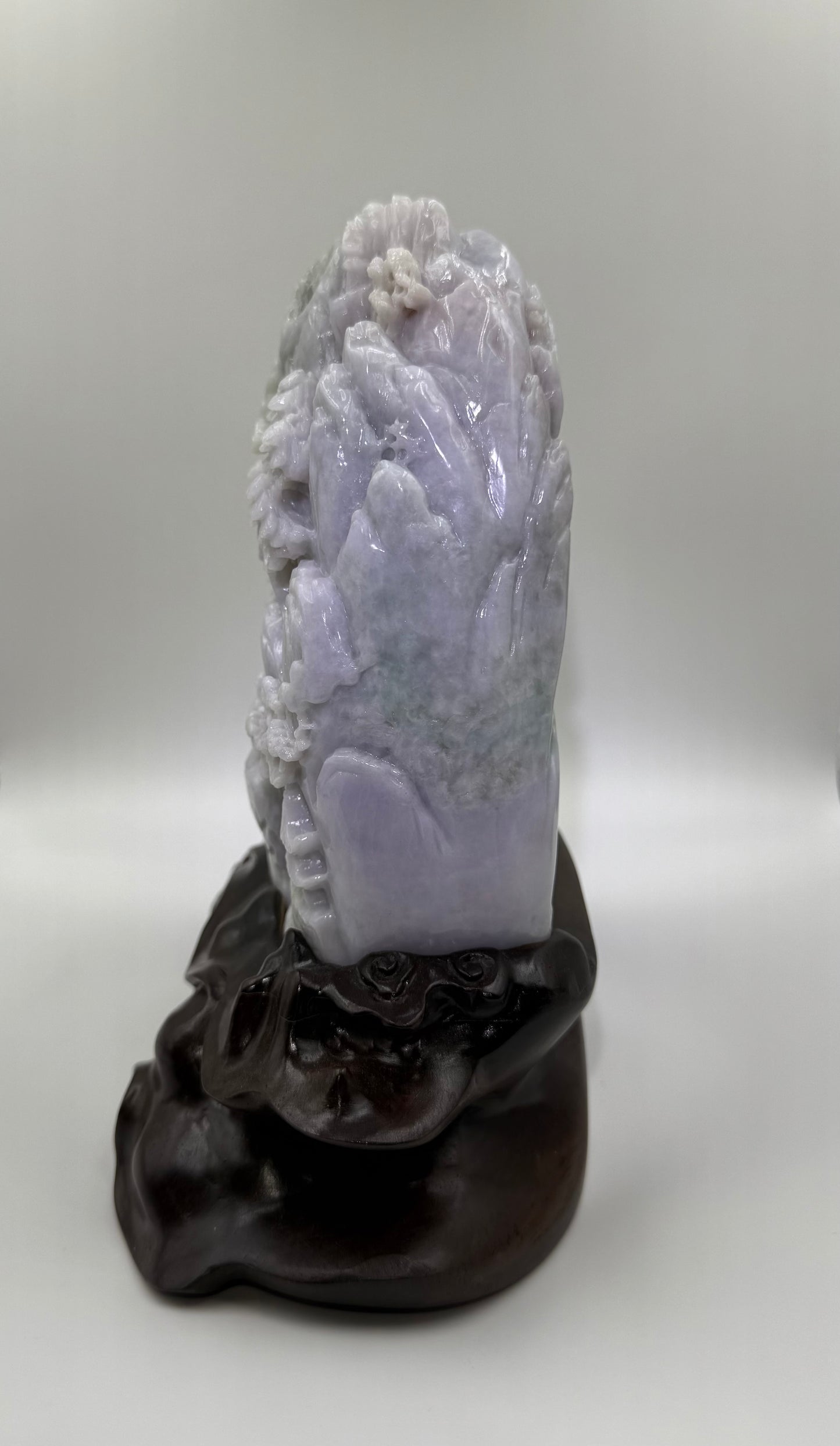 Jade Mountain Flowing Water Big Showcase Display - 翡翠玉高山流水 JM07