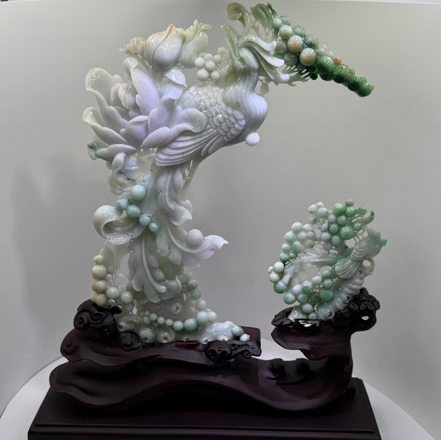 Jade Phoenix 🐦🔥 Display Type A Jadeite 翡翠玉凤凰摆件
