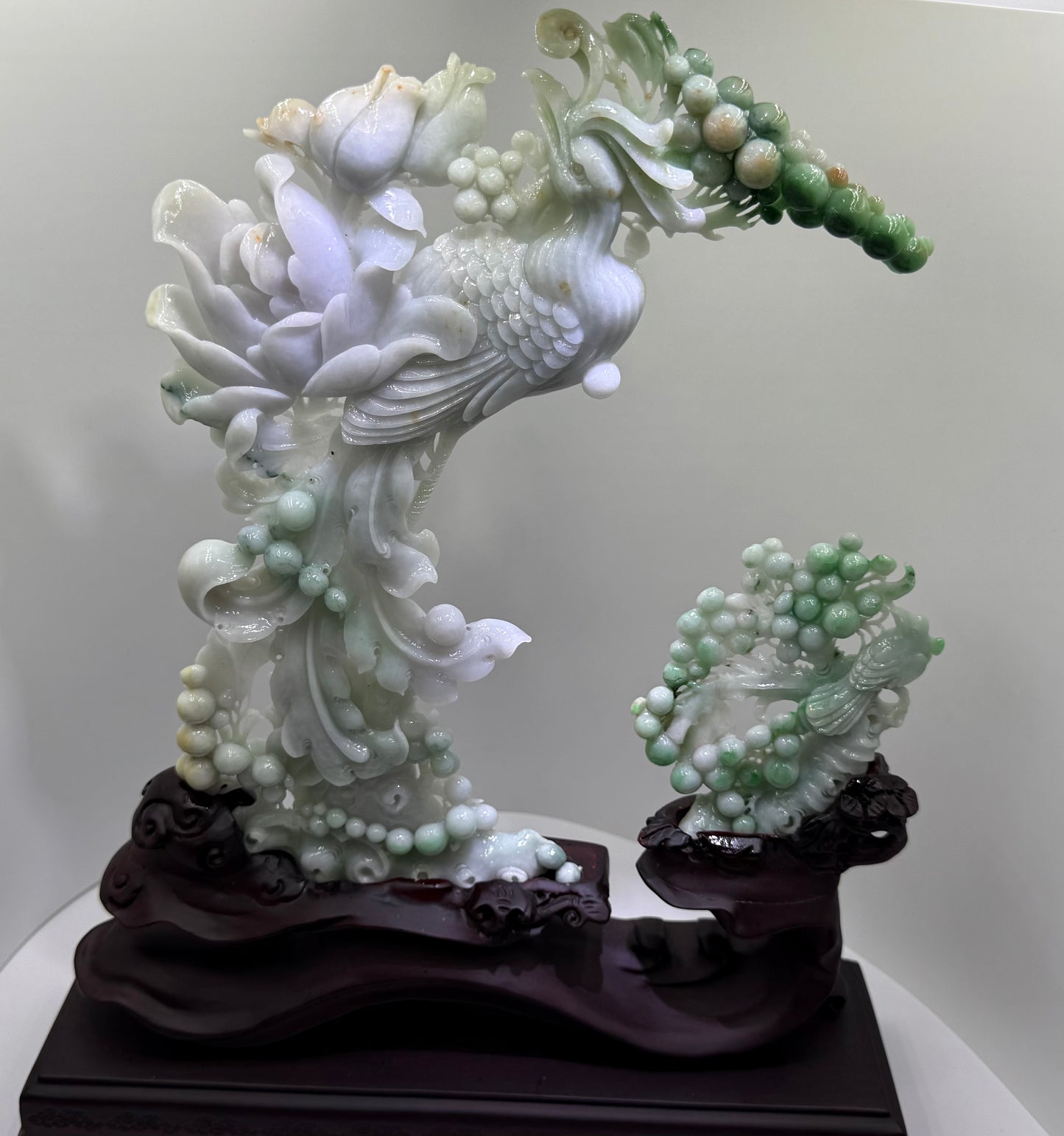 Jade Phoenix 🐦🔥 Display Type A Jadeite 翡翠玉凤凰摆件