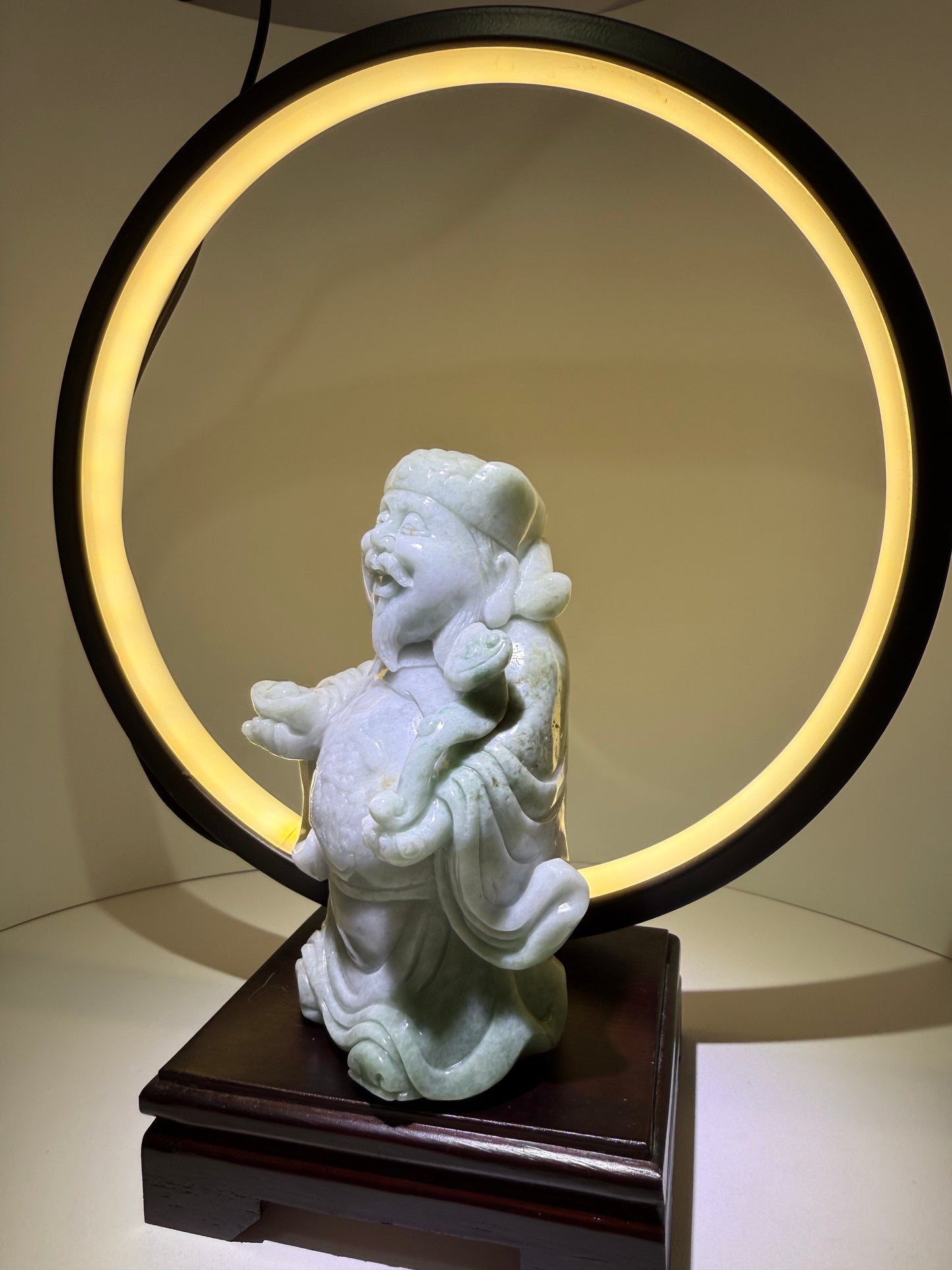 Jade Display God of Fortune Type A 翡翠玉财神 (CSY2)