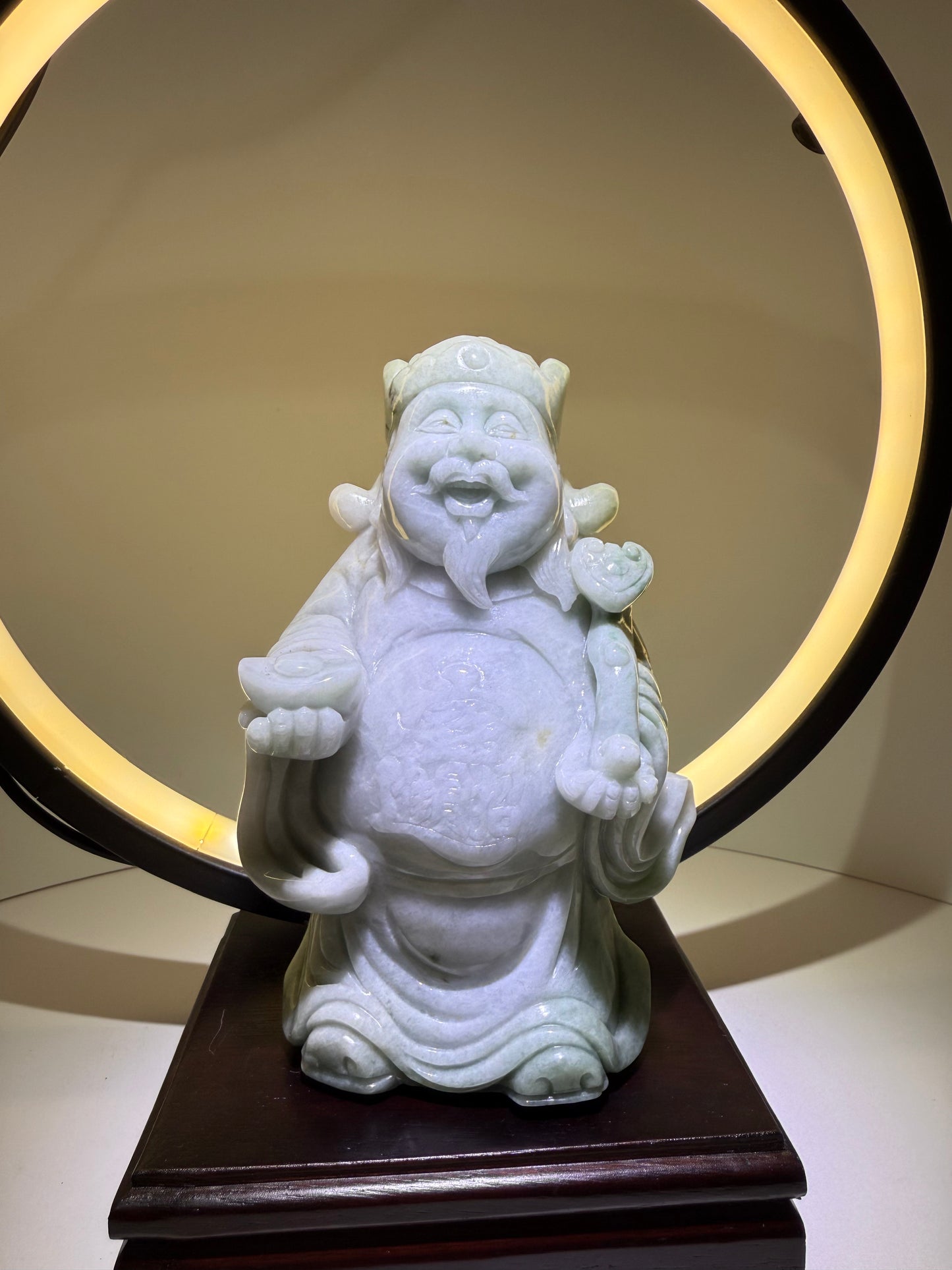 Jade Display God of Fortune Type A 翡翠玉财神 (CSY2)