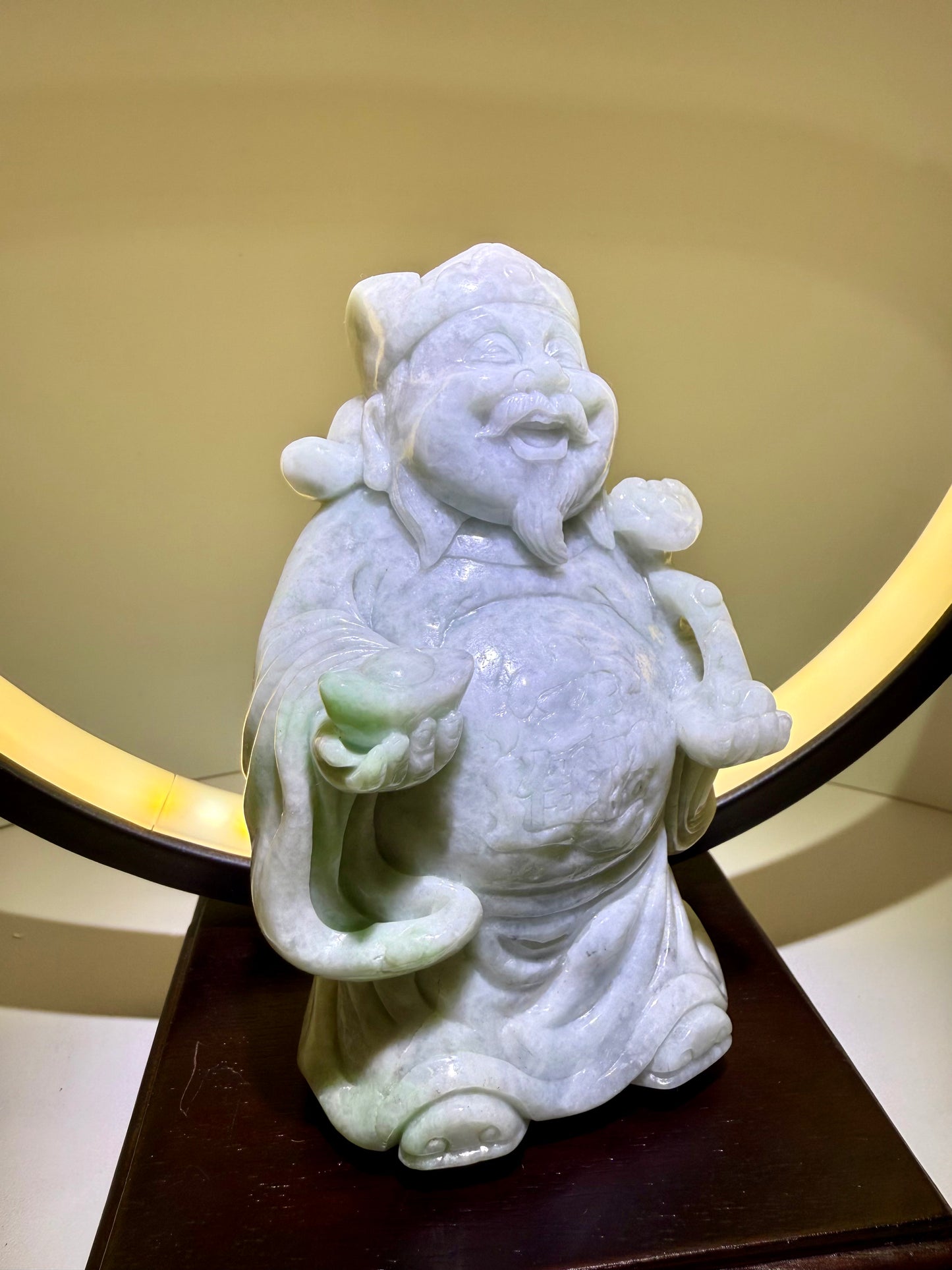 Jade Display God of Fortune Type A 翡翠玉财神 (CSY1)