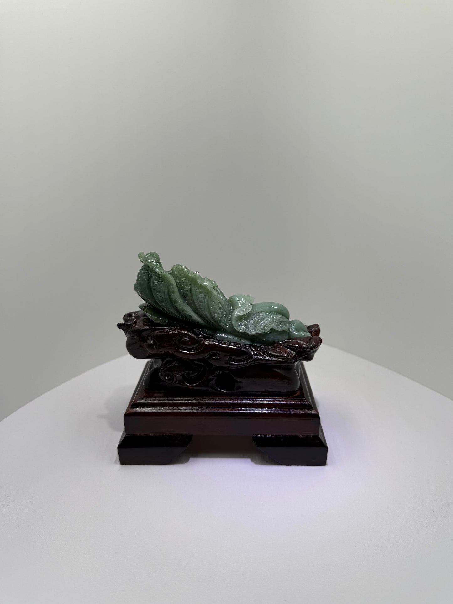 Jade Cabbage Display 翡翠玉A货 - Bai Cai 白菜