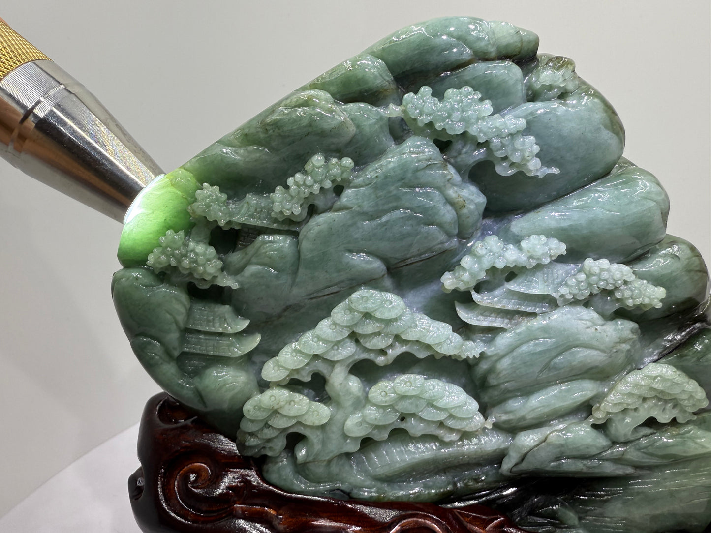 Jade Display Mountain 翡翠玉山水 A 货 - (JM06)