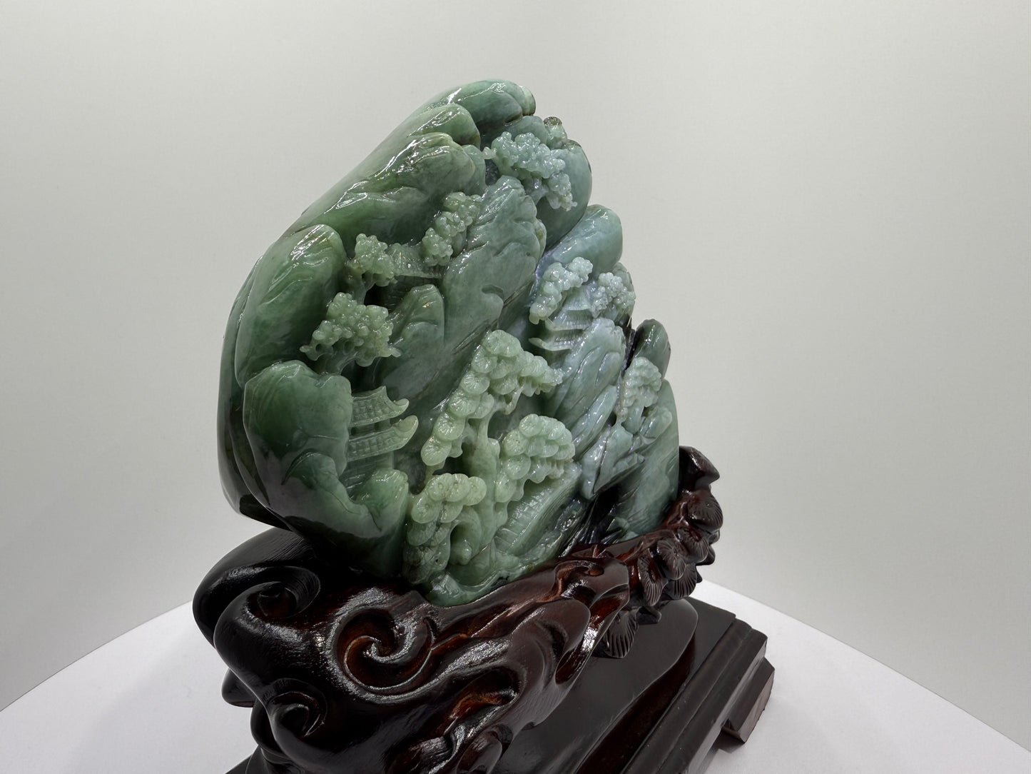 Jade Display Mountain 翡翠玉山水 A 货 - (JM06)