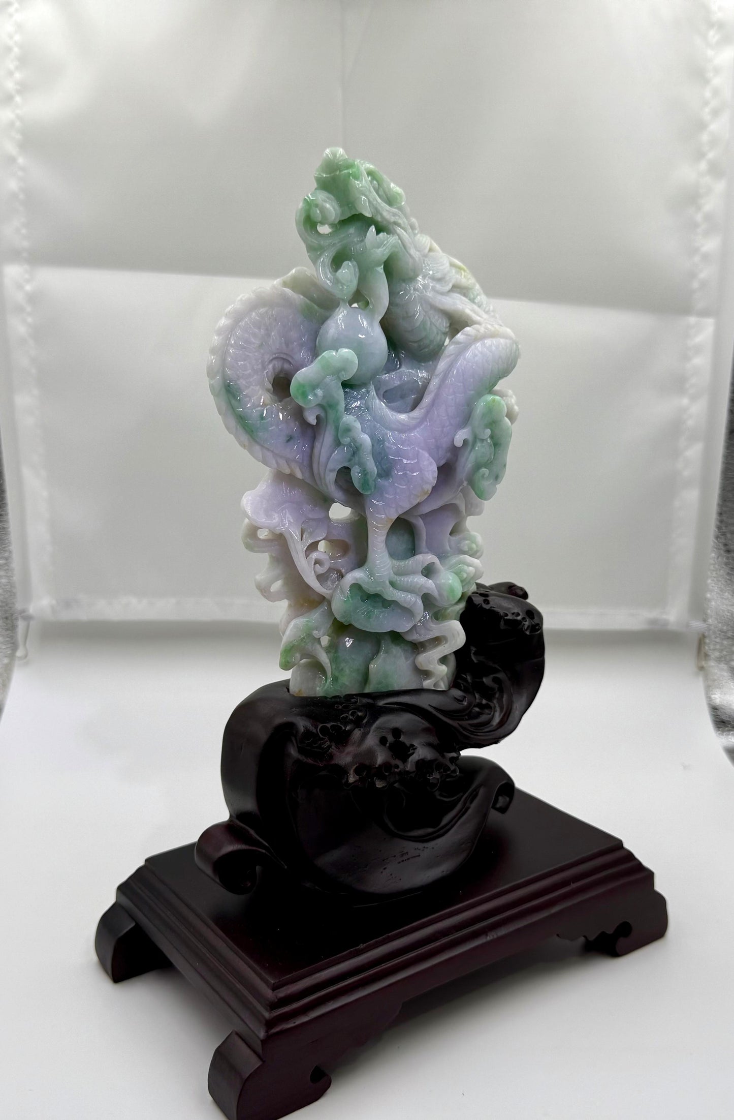 Jade Divine Dragon - 天然翡翠玉神龙呈祥 (JD01)