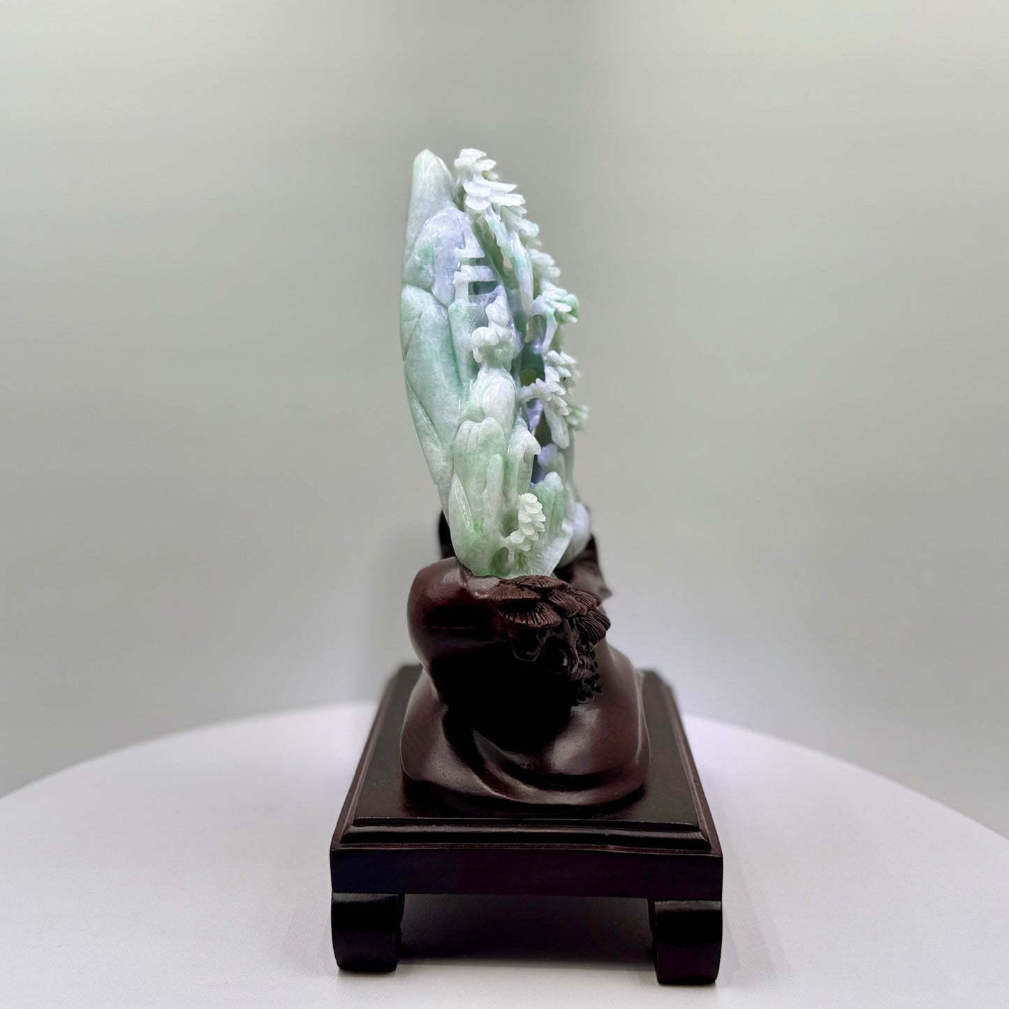 Jade Green Mountain Display Type A Jadeite 翡翠玉山水画A货 - JM03