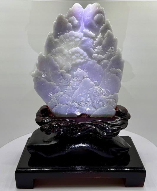 Jade Mountain Display Type A Jadeite 翡翠玉山水 - JM02