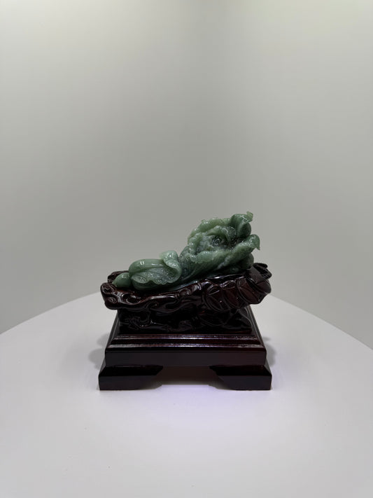 Jade Cabbage Display 翡翠玉A货 - Bai Cai 白菜