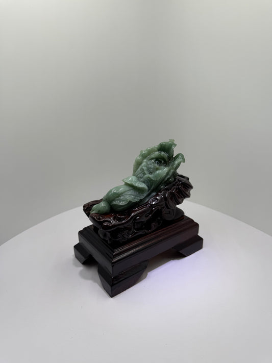 Jade Cabbage Display 翡翠玉A货 - Bai Cai 白菜
