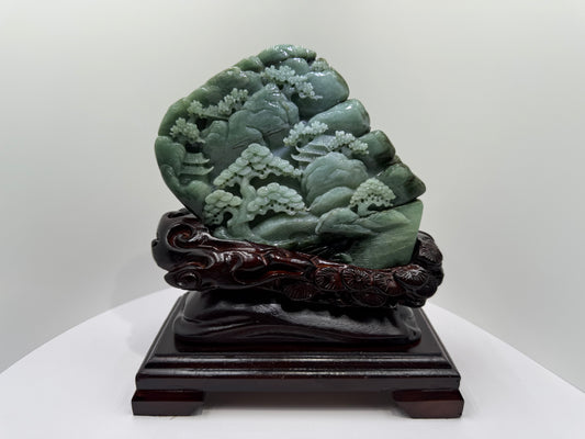 Jade Display Mountain 翡翠玉山水 A 货 - (JM06)