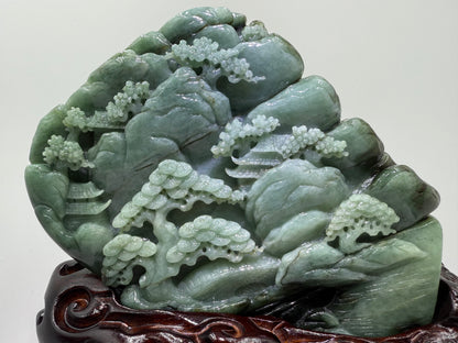Jade Display Mountain 翡翠玉山水 A 货 - (JM06)