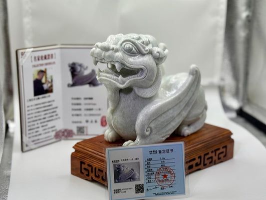 Jadeite Jade Type A Pi Xiu 天然翡翠玉飞天貔貅 - (PX18)