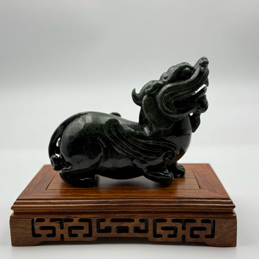 Jade Pi Xiu Display Type A Jadeite 翡翠A货貔貅 (PX10) (NGI Certified)